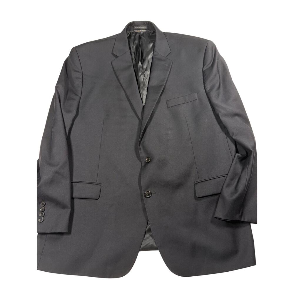 Lauren Ralph Lauren Modern Interview Wool Suit Jacket Blazer Mens 46R Black